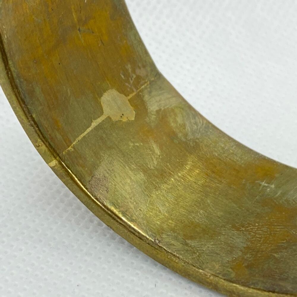 Rainbow Vintage One Size Fits All! Gold Plated, White, and Multicolored Bangle - Picture 6 of 10